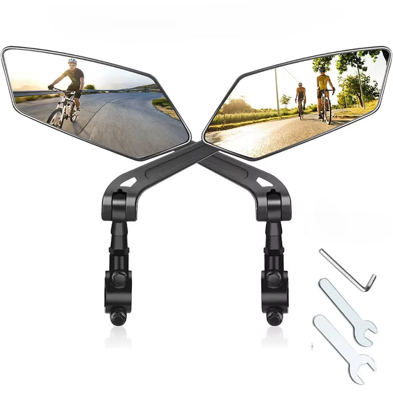 Bike Rearview Mirror Reflector Adjustable Rotatable