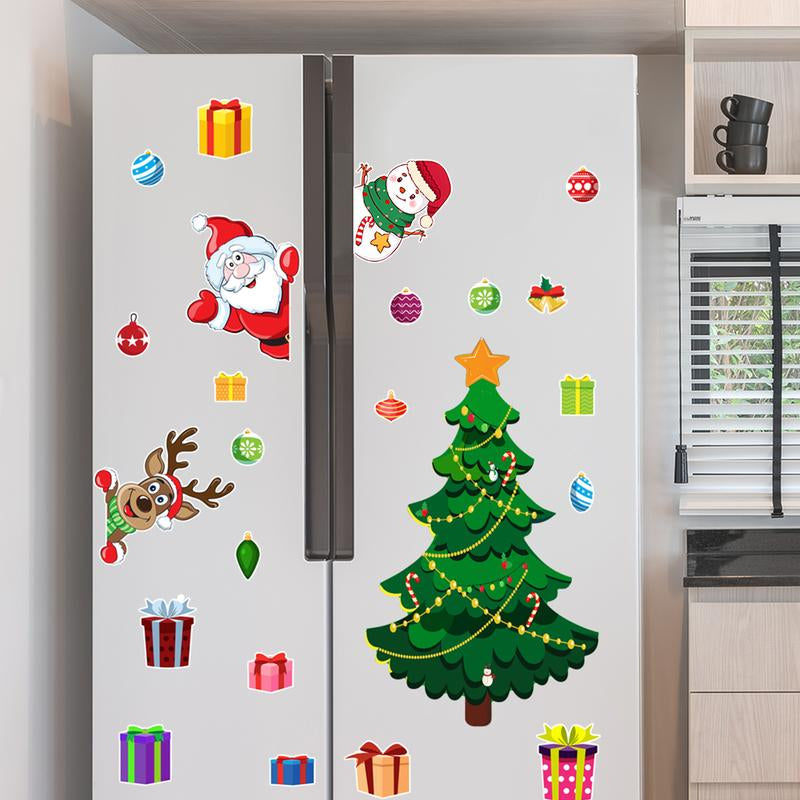 1Set Christmas Refrigerator Magnets,Christmas Tree Magnets for Fridge Stickers Decoration