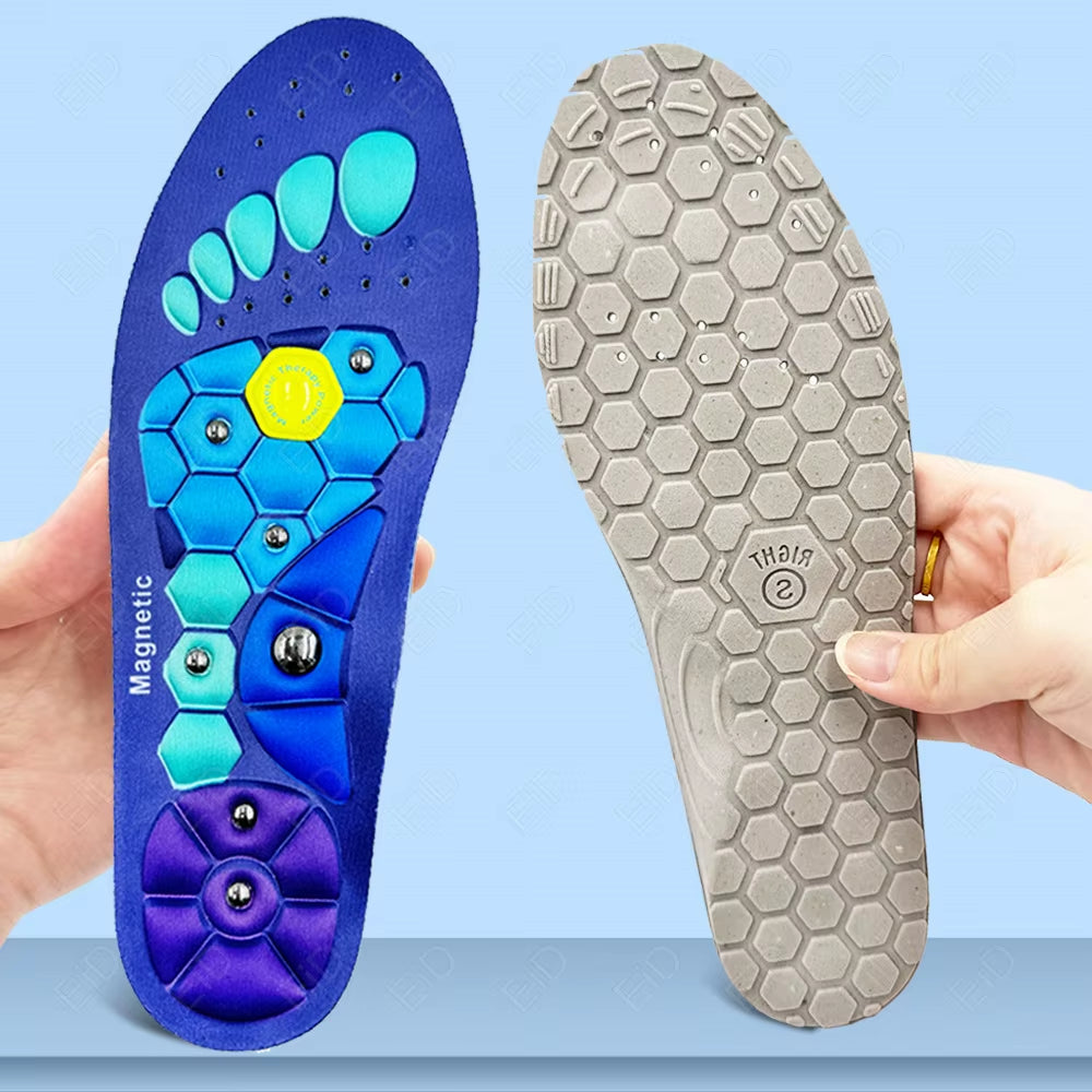 Medical Magnetic Therapy Sports Insoles Massage Foot Weight Loss Slimming Acupressure Insole Anti-Fatigue Health Care Shoe Pads