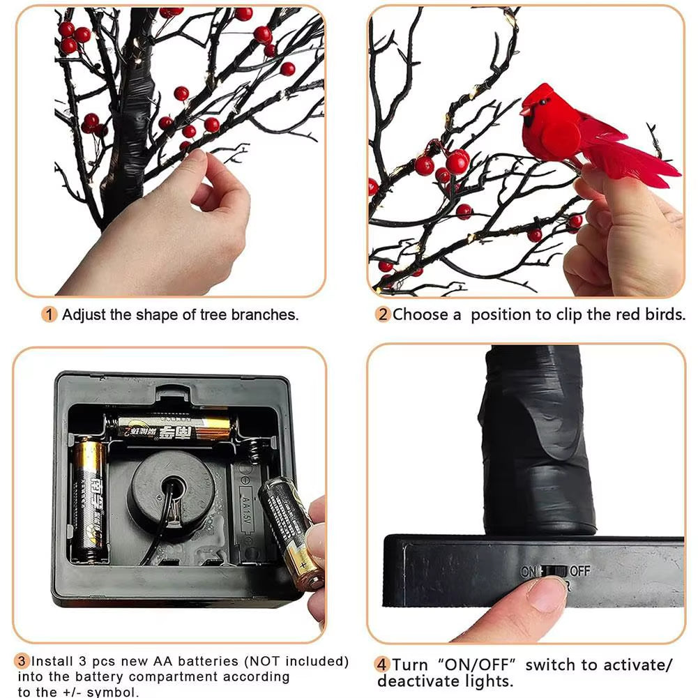 LED Retro Luminous Christmas Tree Lamp