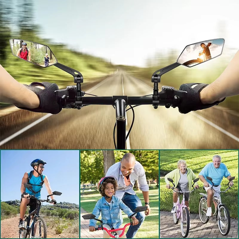 Bike Rearview Mirror Reflector Adjustable Rotatable