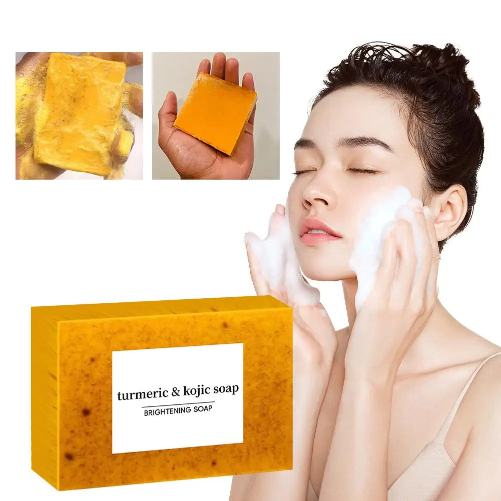 Turmeric Kojic Acid Soap Facial Cleaning and Body Skin Care