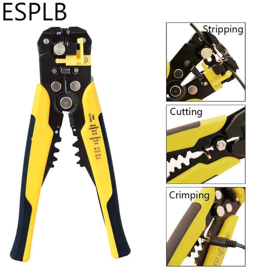 Wire Stripper Self-Adjusting Cable Cutter Crimper Automatic Wire Stripping Tool Cutting Pliers Tool for Industry