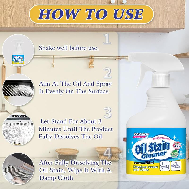 All Purpose Cleaner 2025 Upgrade Grease Cleaner Kitchen Foam Grime Remover