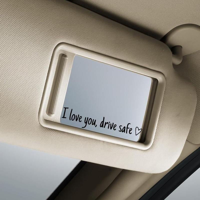 Vinyl Decal for Car,4 Counts Set I Love You Drive Safe Car Mirror,Car Rearview Mirror Sticker