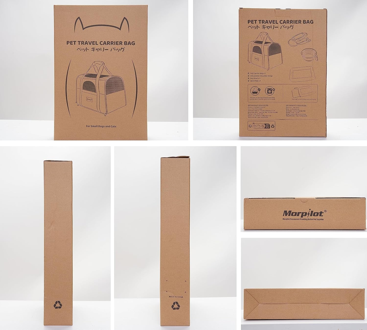 Cat Carrier, Portable Pet Carrier Bag for Cats and Small Dogs, Foldable Soft, Airline Approved Pet Travel