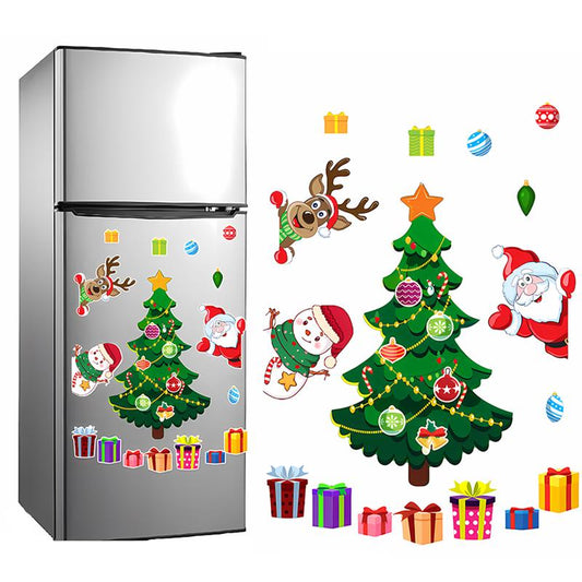 1Set Christmas Refrigerator Magnets,Christmas Tree Magnets for Fridge Stickers Decoration