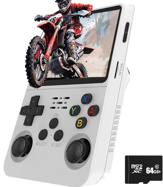 R36S Retro Game Console Handheld Video, Pocket Video Player 64GB 128GB 20000 Games